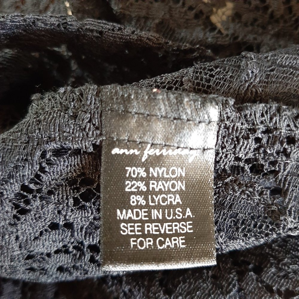 Ann Ferriday Black Lace Corset Blouse - Picture 11 of 12